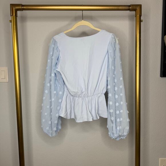 NWT Peach light blue top size S - Picture 2 of 7